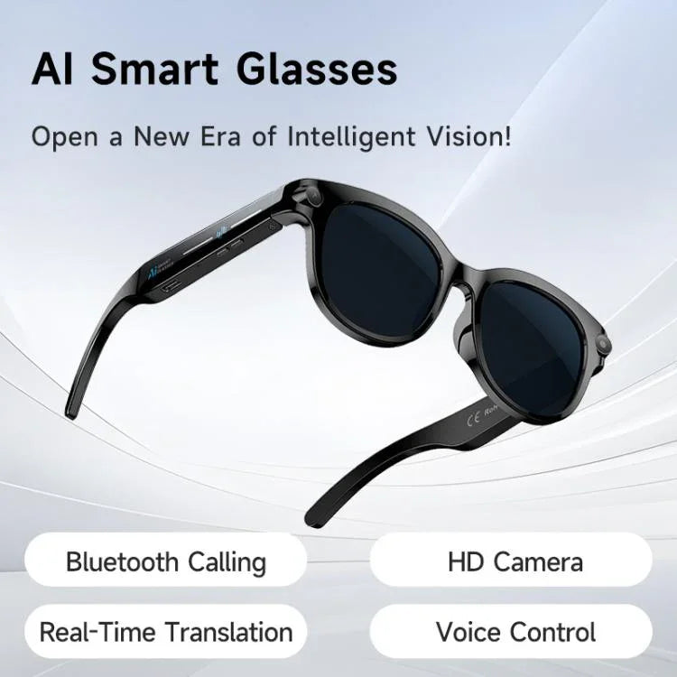 M89 2MP AIスマートグラス、Bluetooth通話対応、AIインテリジェント音声アシスタント搭載