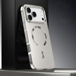 フロストマグネティックシールドMagSafe合金メタルスマホケース、iPhone 17 Pro Max用、iPhone 17 Pro用、iPhone 17用、iPhone Air用、iPhone 16 Pro Max用、iPhone 16 Pro用、iPhone 15 Pro Max用、iPhone 15 Pro用