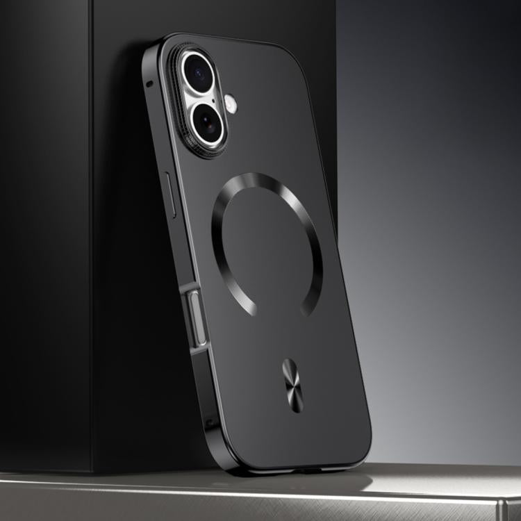 フロストマグネティックシールドMagSafe合金メタルスマホケース、iPhone 17 Pro Max用、iPhone 17 Pro用、iPhone 17用、iPhone Air用、iPhone 16 Pro Max用、iPhone 16 Pro用、iPhone 15 Pro Max用、iPhone 15 Pro用