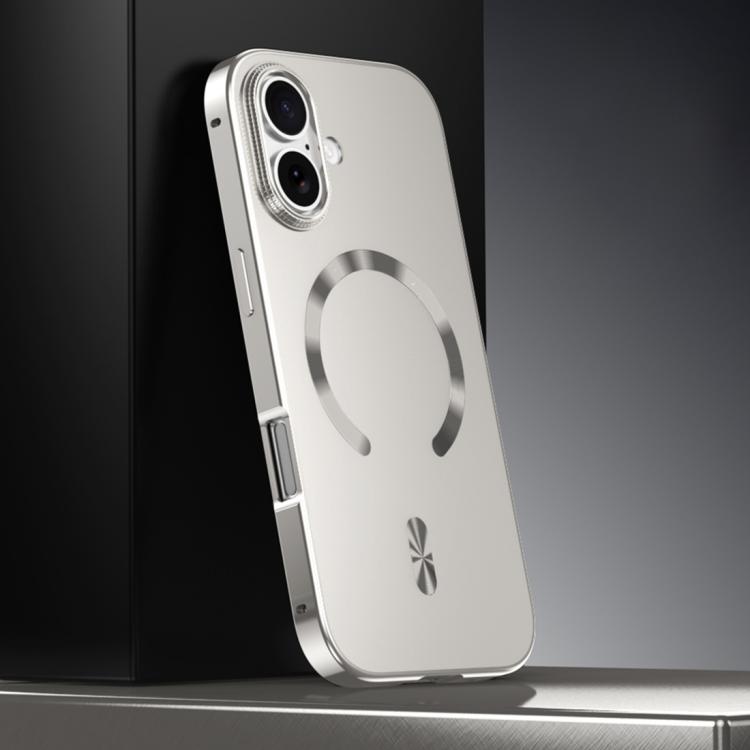 フロストマグネティックシールドMagSafe合金メタルスマホケース、iPhone 17 Pro Max用、iPhone 17 Pro用、iPhone 17用、iPhone Air用、iPhone 16 Pro Max用、iPhone 16 Pro用、iPhone 15 Pro Max用、iPhone 15 Pro用
