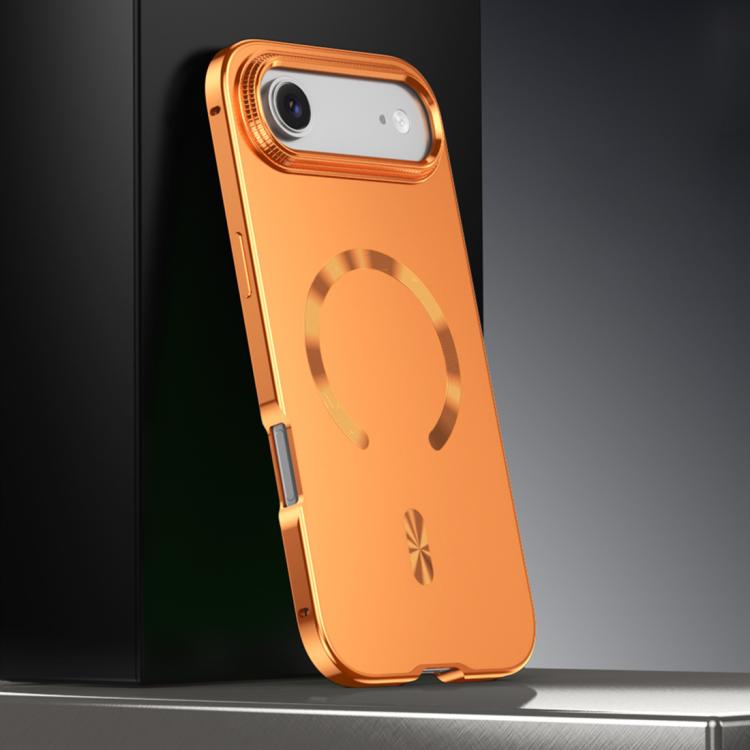 フロストマグネティックシールドMagSafe合金メタルスマホケース、iPhone 17 Pro Max用、iPhone 17 Pro用、iPhone 17用、iPhone Air用、iPhone 16 Pro Max用、iPhone 16 Pro用、iPhone 15 Pro Max用、iPhone 15 Pro用