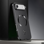 フロストマグネティックシールドMagSafe合金メタルスマホケース、iPhone 17 Pro Max用、iPhone 17 Pro用、iPhone 17用、iPhone Air用、iPhone 16 Pro Max用、iPhone 16 Pro用、iPhone 15 Pro Max用、iPhone 15 Pro用