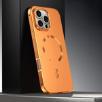 フロストマグネティックシールドMagSafe合金メタルスマホケース、iPhone 17 Pro Max用、iPhone 17 Pro用、iPhone 17用、iPhone Air用、iPhone 16 Pro Max用、iPhone 16 Pro用、iPhone 15 Pro Max用、iPhone 15 Pro用