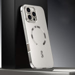 フロストマグネティックシールドMagSafe合金メタルスマホケース、iPhone 17 Pro Max用、iPhone 17 Pro用、iPhone 17用、iPhone Air用、iPhone 16 Pro Max用、iPhone 16 Pro用、iPhone 15 Pro Max用、iPhone 15 Pro用