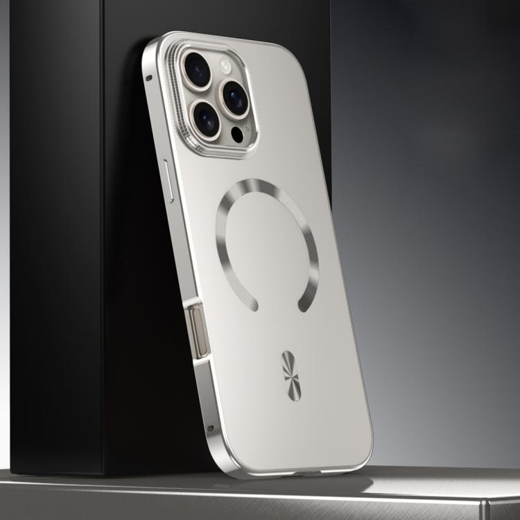 フロストマグネティックシールドMagSafe合金メタルスマホケース、iPhone 17 Pro Max用、iPhone 17 Pro用、iPhone 17用、iPhone Air用、iPhone 16 Pro Max用、iPhone 16 Pro用、iPhone 15 Pro Max用、iPhone 15 Pro用