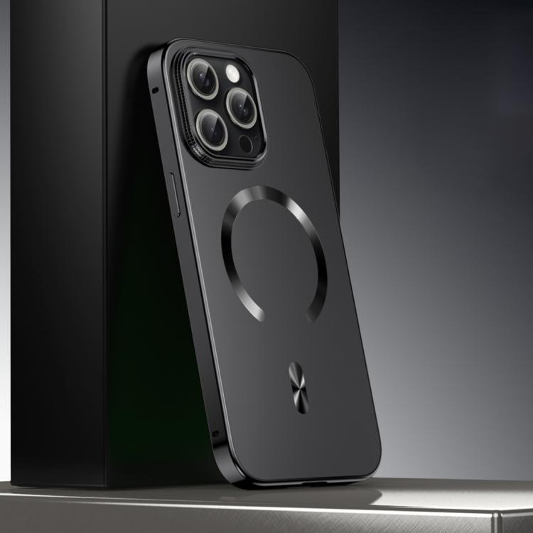 フロストマグネティックシールドMagSafe合金メタルスマホケース、iPhone 17 Pro Max用、iPhone 17 Pro用、iPhone 17用、iPhone Air用、iPhone 16 Pro Max用、iPhone 16 Pro用、iPhone 15 Pro Max用、iPhone 15 Pro用