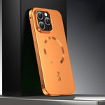 フロストマグネティックシールドMagSafe合金メタルスマホケース、iPhone 17 Pro Max用、iPhone 17 Pro用、iPhone 17用、iPhone Air用、iPhone 16 Pro Max用、iPhone 16 Pro用、iPhone 15 Pro Max用、iPhone 15 Pro用
