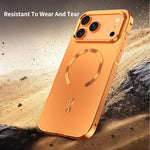 フロストマグネティックシールドMagSafe合金メタルスマホケース、iPhone 17 Pro Max用、iPhone 17 Pro用、iPhone 17用、iPhone Air用、iPhone 16 Pro Max用、iPhone 16 Pro用、iPhone 15 Pro Max用、iPhone 15 Pro用