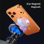フロストマグネティックシールドMagSafe合金メタルスマホケース、iPhone 17 Pro Max用、iPhone 17 Pro用、iPhone 17用、iPhone Air用、iPhone 16 Pro Max用、iPhone 16 Pro用、iPhone 15 Pro Max用、iPhone 15 Pro用