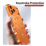 フロストマグネティックシールドMagSafe合金メタルスマホケース、iPhone 17 Pro Max用、iPhone 17 Pro用、iPhone 17用、iPhone Air用、iPhone 16 Pro Max用、iPhone 16 Pro用、iPhone 15 Pro Max用、iPhone 15 Pro用