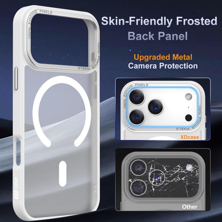 XDcaseメタルレンズフレームスキンフィールマグネティックスマホケース、iPhone 17 Pro Max用、iPhone 17 Pro用、iPhone 17用