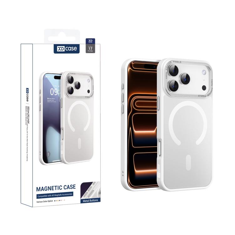 XDcaseメタルレンズフレームスキンフィールマグネティックスマホケース、iPhone 17 Pro Max用、iPhone 17 Pro用、iPhone 17用