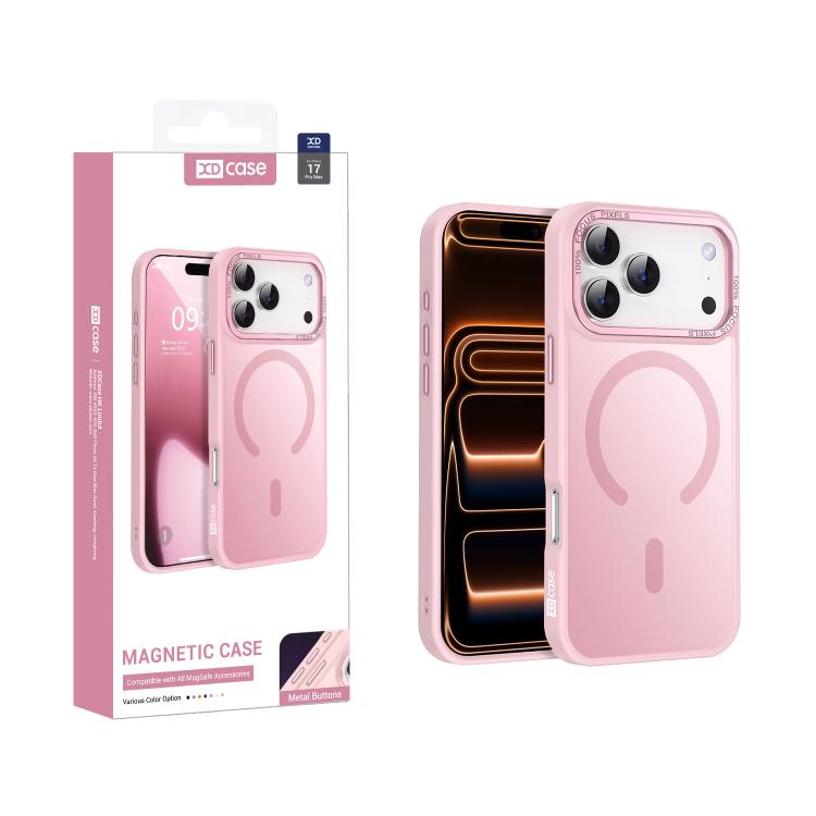 XDcaseメタルレンズフレームスキンフィールマグネティックスマホケース、iPhone 17 Pro Max用、iPhone 17 Pro用、iPhone 17用