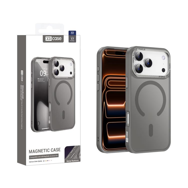 XDcaseメタルレンズフレームスキンフィールマグネティックスマホケース、iPhone 17 Pro Max用、iPhone 17 Pro用、iPhone 17用