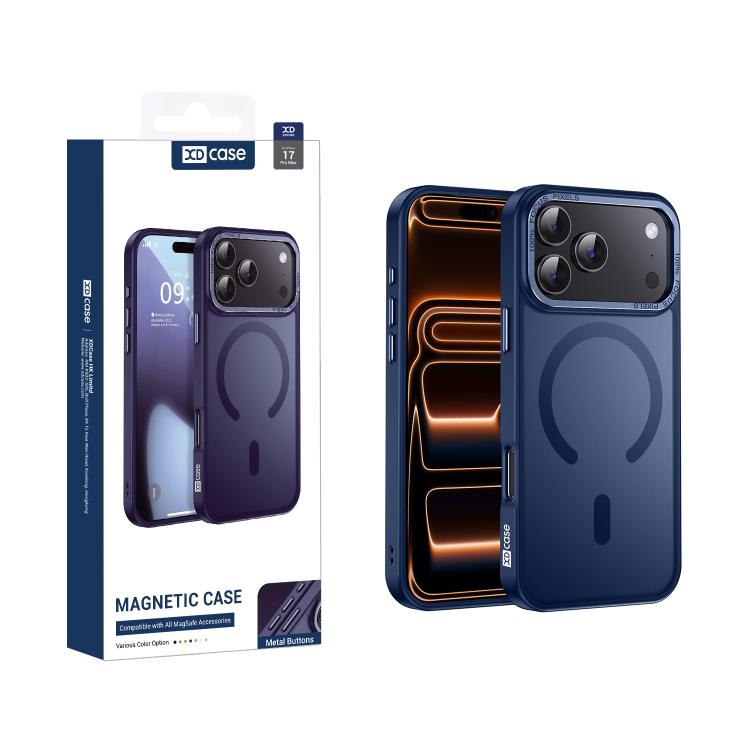 XDcaseメタルレンズフレームスキンフィールマグネティックスマホケース、iPhone 17 Pro Max用、iPhone 17 Pro用、iPhone 17用