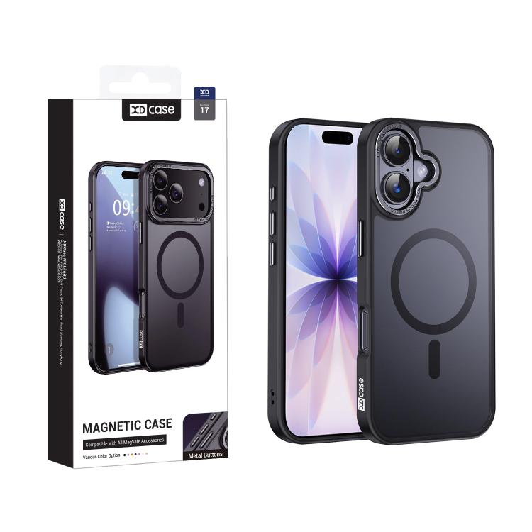 XDcaseメタルレンズフレームスキンフィールマグネティックスマホケース、iPhone 17 Pro Max用、iPhone 17 Pro用、iPhone 17用