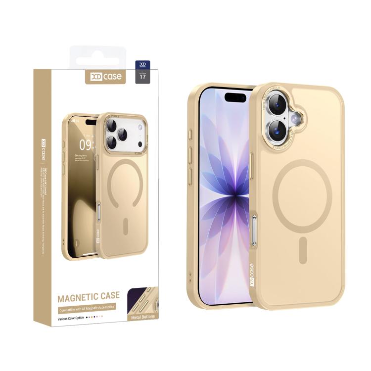 XDcaseメタルレンズフレームスキンフィールマグネティックスマホケース、iPhone 17 Pro Max用、iPhone 17 Pro用、iPhone 17用