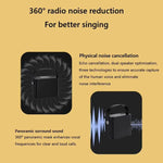 YS-219 ミニポータブルカラオケワイヤレスBluetoothスピーカー 2本マイク付き