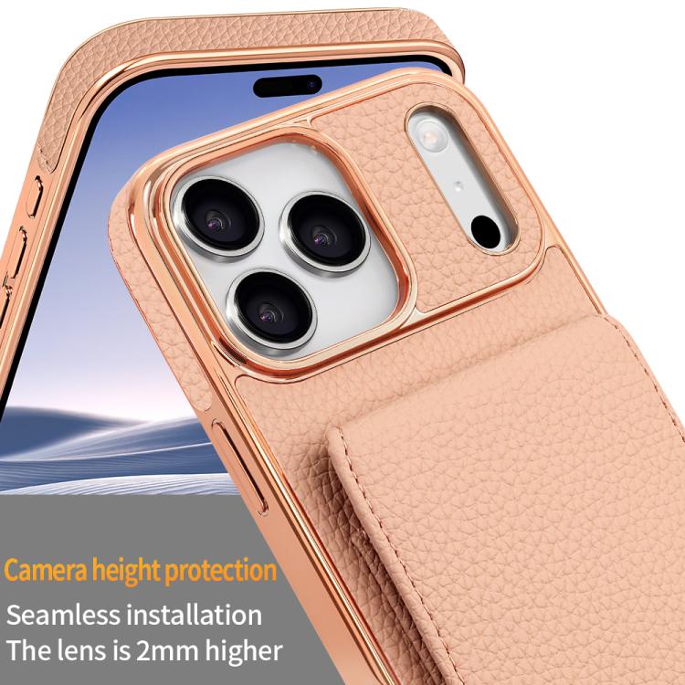 VIETAOライチテクスチャ財布PUスマホケースストラップ付き、iPhone 17 Pro Max用、iPhone 17 Pro用