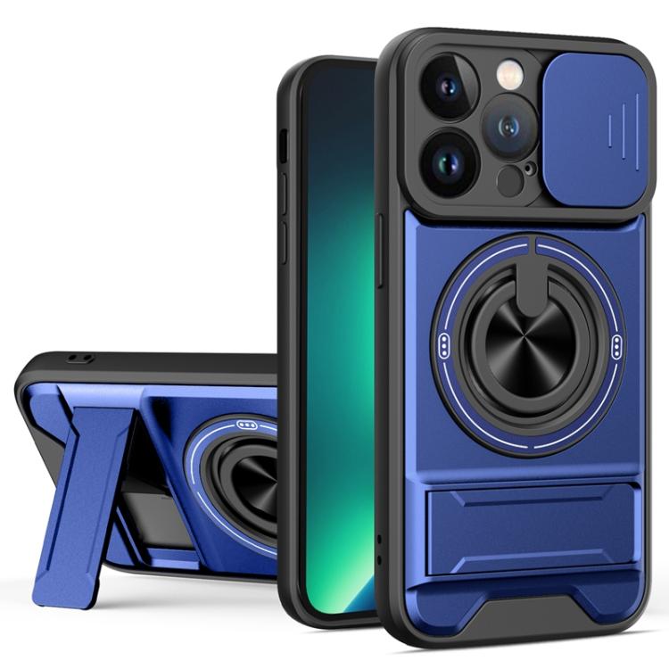 レンズスライディングウィンドウ多機能磁気耐衝撃フォンケース、iPhone 13 Pro Max用、iPhone 13 Pro用、iPhone 12 Pro Max用、iPhone 11 Pro Max用、iPhone 11用