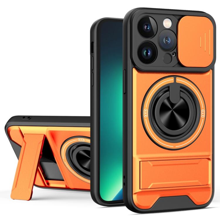 レンズスライディングウィンドウ多機能磁気耐衝撃フォンケース、iPhone 13 Pro Max用、iPhone 13 Pro用、iPhone 12 Pro Max用、iPhone 11 Pro Max用、iPhone 11用