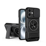 レンズスライディングウィンドウ多機能磁気耐衝撃フォンケース、iPhone 13 Pro Max用、iPhone 13 Pro用、iPhone 12 Pro Max用、iPhone 11 Pro Max用、iPhone 11用