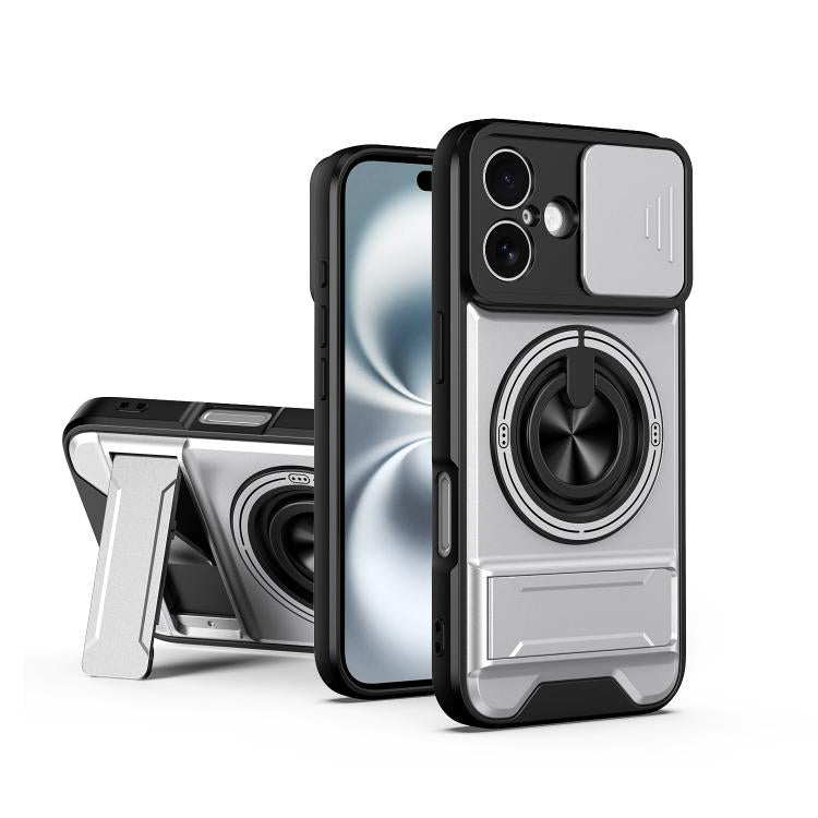 レンズスライディングウィンドウ多機能磁気耐衝撃フォンケース、iPhone 13 Pro Max用、iPhone 13 Pro用、iPhone 12 Pro Max用、iPhone 11 Pro Max用、iPhone 11用