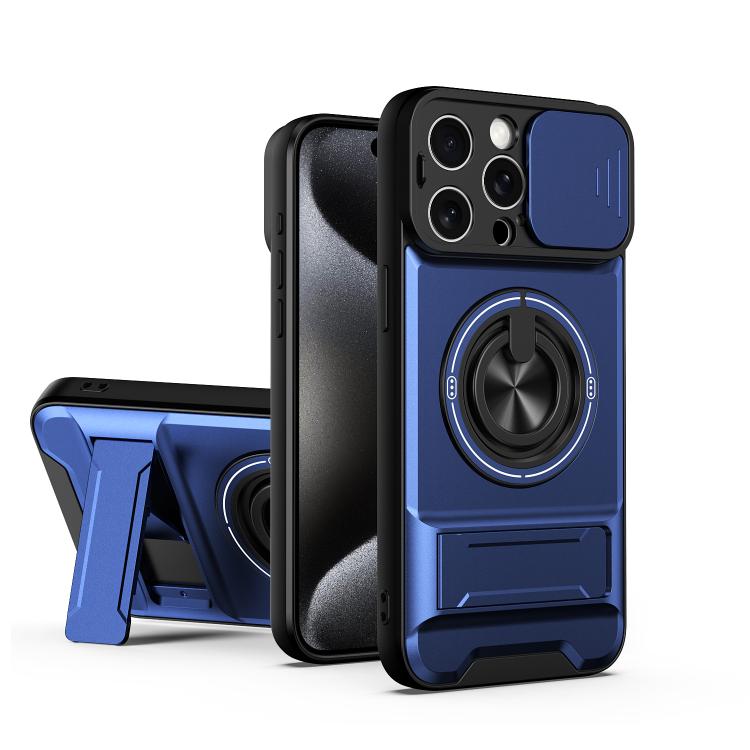 レンズスライディングウィンドウ多機能磁気耐衝撃フォンケース、iPhone 13 Pro Max用、iPhone 13 Pro用、iPhone 12 Pro Max用、iPhone 11 Pro Max用、iPhone 11用