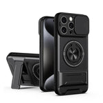 レンズスライディングウィンドウ多機能磁気耐衝撃フォンケース、iPhone 13 Pro Max用、iPhone 13 Pro用、iPhone 12 Pro Max用、iPhone 11 Pro Max用、iPhone 11用