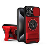 レンズスライディングウィンドウ多機能磁気耐衝撃フォンケース、iPhone 13 Pro Max用、iPhone 13 Pro用、iPhone 12 Pro Max用、iPhone 11 Pro Max用、iPhone 11用