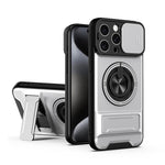 レンズスライディングウィンドウ多機能磁気耐衝撃フォンケース、iPhone 13 Pro Max用、iPhone 13 Pro用、iPhone 12 Pro Max用、iPhone 11 Pro Max用、iPhone 11用