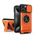 レンズスライディングウィンドウ多機能磁気耐衝撃フォンケース、iPhone 13 Pro Max用、iPhone 13 Pro用、iPhone 12 Pro Max用、iPhone 11 Pro Max用、iPhone 11用