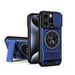 レンズスライディングウィンドウ多機能磁気耐衝撃フォンケース、iPhone 13 Pro Max用、iPhone 13 Pro用、iPhone 12 Pro Max用、iPhone 11 Pro Max用、iPhone 11用
