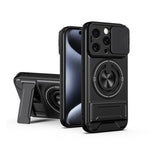 レンズスライディングウィンドウ多機能磁気耐衝撃フォンケース、iPhone 13 Pro Max用、iPhone 13 Pro用、iPhone 12 Pro Max用、iPhone 11 Pro Max用、iPhone 11用