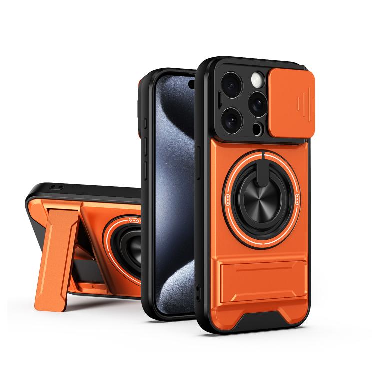 レンズスライディングウィンドウ多機能磁気耐衝撃フォンケース、iPhone 13 Pro Max用、iPhone 13 Pro用、iPhone 12 Pro Max用、iPhone 11 Pro Max用、iPhone 11用
