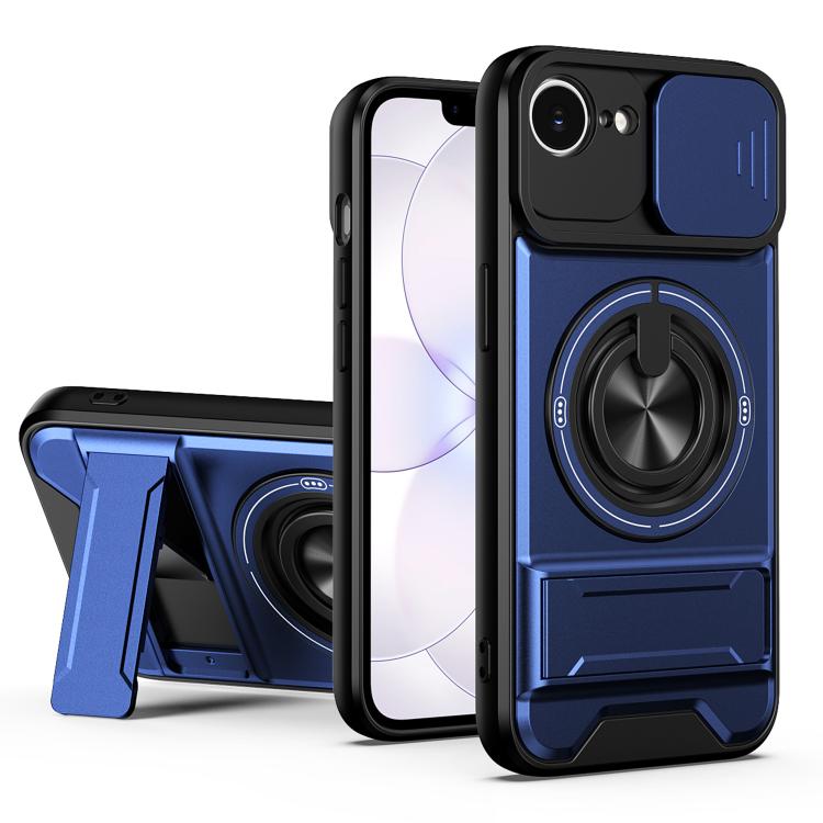 Lens Sliding Window Multifunctional Magnetic Shockproof Phone Case, For iPhone 17e / 16e, For iPhone 17 Pro Max, For iPhone 17 Pro, For iPhone Air, For iPhone 16 Pro Max, For iPhone 16 Pro, For iPhone 16, For iPhone 15 Pro Max, For iPhone 15 Pro