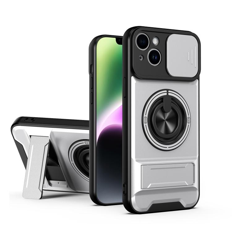レンズスライディングウィンドウ多機能磁気耐衝撃フォンケース、iPhone 13 Pro Max用、iPhone 13 Pro用、iPhone 12 Pro Max用、iPhone 11 Pro Max用、iPhone 11用