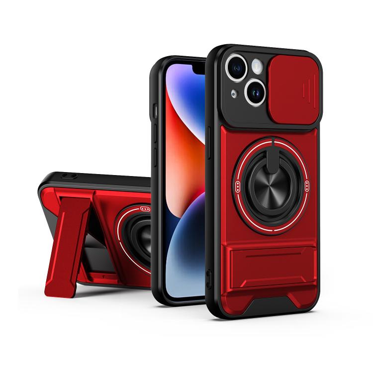 レンズスライディングウィンドウ多機能磁気耐衝撃フォンケース、iPhone 13 Pro Max用、iPhone 13 Pro用、iPhone 12 Pro Max用、iPhone 11 Pro Max用、iPhone 11用