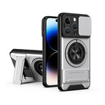 レンズスライディングウィンドウ多機能磁気耐衝撃フォンケース、iPhone 13 Pro Max用、iPhone 13 Pro用、iPhone 12 Pro Max用、iPhone 11 Pro Max用、iPhone 11用
