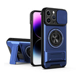 レンズスライディングウィンドウ多機能磁気耐衝撃フォンケース、iPhone 13 Pro Max用、iPhone 13 Pro用、iPhone 12 Pro Max用、iPhone 11 Pro Max用、iPhone 11用