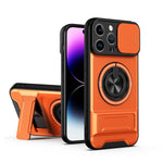 レンズスライディングウィンドウ多機能磁気耐衝撃フォンケース、iPhone 13 Pro Max用、iPhone 13 Pro用、iPhone 12 Pro Max用、iPhone 11 Pro Max用、iPhone 11用