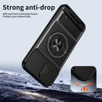 レンズスライディングウィンドウ多機能磁気耐衝撃フォンケース、iPhone 13 Pro Max用、iPhone 13 Pro用、iPhone 12 Pro Max用、iPhone 11 Pro Max用、iPhone 11用