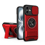 レンズスライディングウィンドウ多機能磁気耐衝撃フォンケース、iPhone 13 Pro Max用、iPhone 13 Pro用、iPhone 12 Pro Max用、iPhone 11 Pro Max用、iPhone 11用