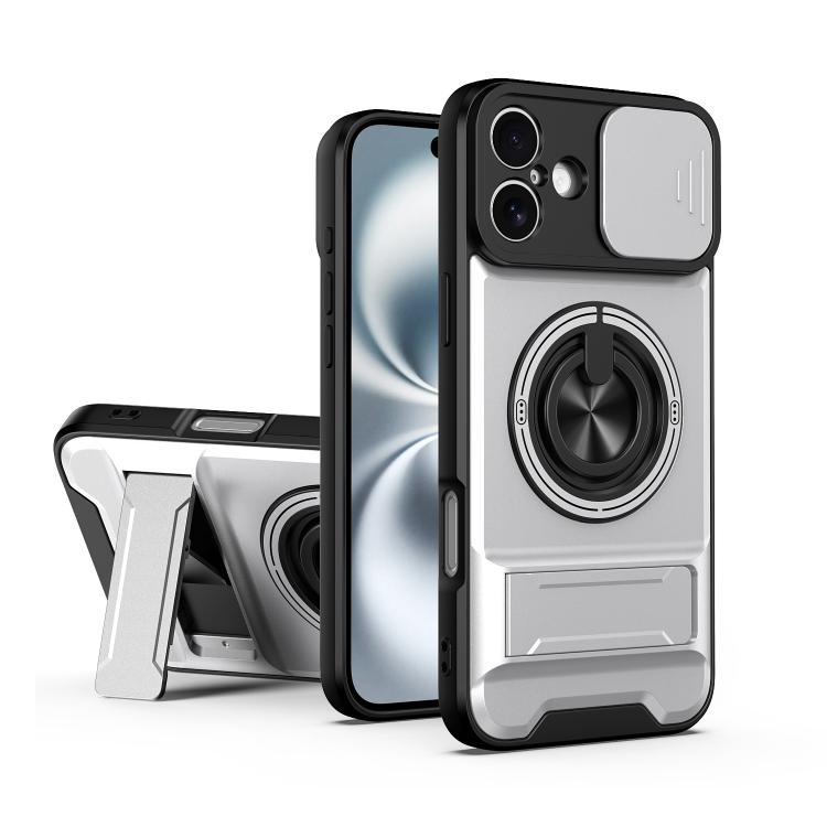 レンズスライディングウィンドウ多機能磁気耐衝撃フォンケース、iPhone 13 Pro Max用、iPhone 13 Pro用、iPhone 12 Pro Max用、iPhone 11 Pro Max用、iPhone 11用