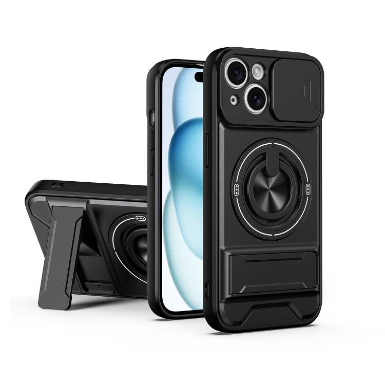 レンズスライディングウィンドウ多機能磁気耐衝撃フォンケース、iPhone 13 Pro Max用、iPhone 13 Pro用、iPhone 12 Pro Max用、iPhone 11 Pro Max用、iPhone 11用