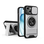 レンズスライディングウィンドウ多機能磁気耐衝撃フォンケース、iPhone 13 Pro Max用、iPhone 13 Pro用、iPhone 12 Pro Max用、iPhone 11 Pro Max用、iPhone 11用