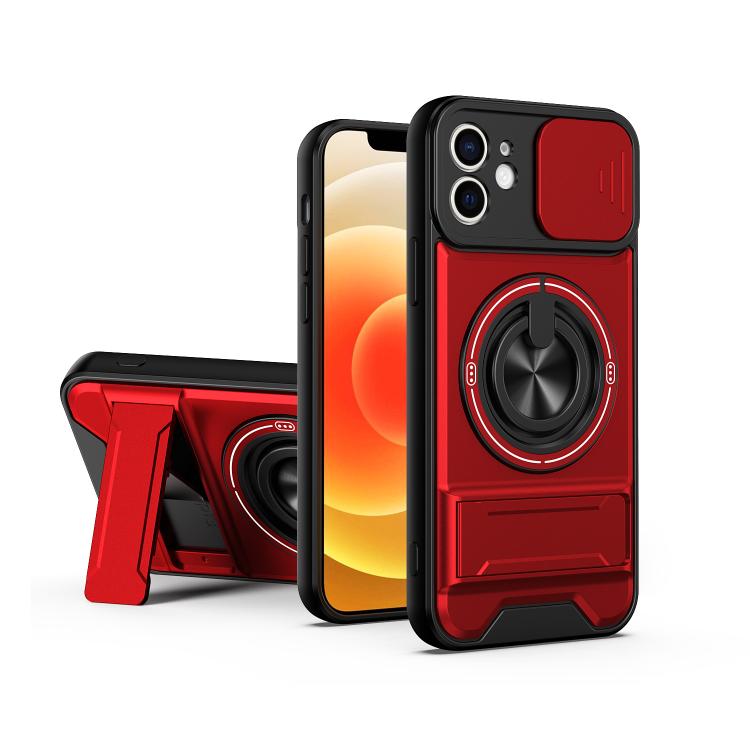 Lens Sliding Window Multifunctional Magnetic Shockproof Phone Case, For iPhone 13, For iPhone 12, For iPhone 12 Pro Max, For iPhone 12 Pro, For iPhone 11 Pro Max, For iPhone 11, For iPhone XS Max