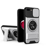Lens Sliding Window Multifunctional Magnetic Shockproof Phone Case, For iPhone 7 Plus, For iPhone 7