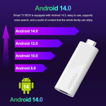 H96 Max H313 Android 14 ミニHD TVスティック リモコン付き ARM Cortex-A53 クアッドコア 2GB+16GB、2GB+8GB