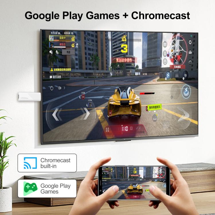 H96 Max H313 Android 14 ミニHD TVスティック リモコン付き ARM Cortex-A53 クアッドコア 2GB+16GB、2GB+8GB